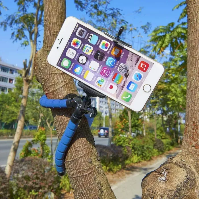 Flexible Tripod Mini Universal Octopus Leg Style Portable and Adjustable Tripod Stand with Clip Bracket Mount Holder for Mobile Phone, Cellphone, Smartphone, Digital Camera - Image 6