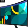 SAMSUNG 27" Essential S3 (S36GD) Series FHD 1800R Curved Computer Monitor, 100Hz, Game Mode, Advanced Eye Comfort, HDMI and D-sub Ports, LS27D366GANXZA, 2024