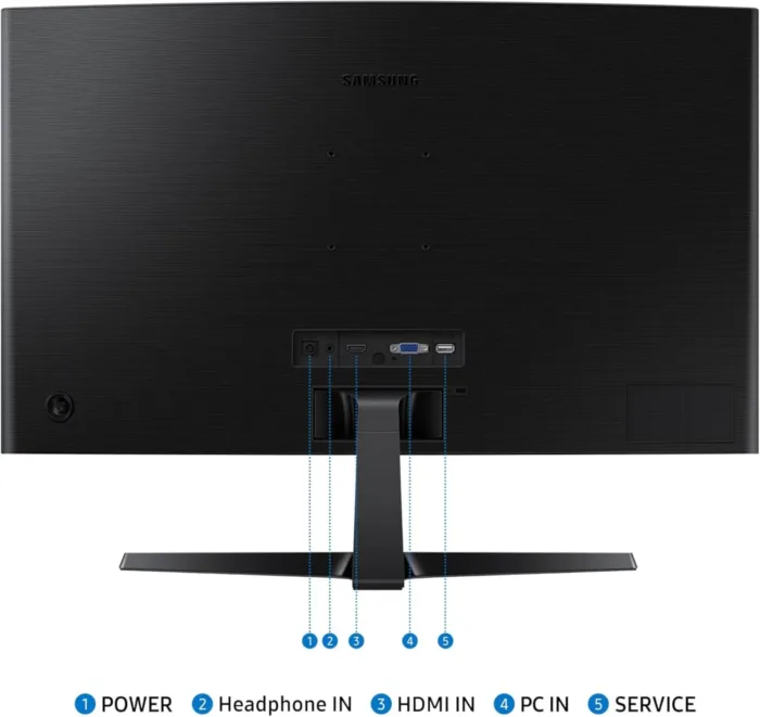 SAMSUNG 27" Essential S3 (S36GD) Series FHD 1800R Curved Computer Monitor, 100Hz, Game Mode, Advanced Eye Comfort, HDMI and D-sub Ports, LS27D366GANXZA, 2024