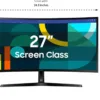 SAMSUNG 27" Essential S3 (S36GD) Series FHD 1800R Curved Computer Monitor, 100Hz, Game Mode, Advanced Eye Comfort, HDMI and D-sub Ports, LS27D366GANXZA, 2024