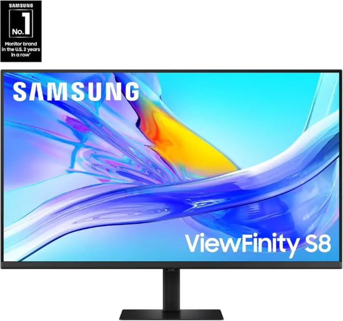 SAMSUNG 37-inch ViewFinity S8 (S80UD) 4K UHD HDR10 High Resolution Monitor, USB-C, Height Adjustable Ergonomic Stand, Built-in KVM Switch, Advanced Eye Care, LS37D800UANXZA, 2025 - Image 3