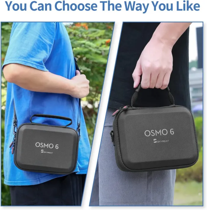 Skyreat Osmo Mobile 6 Case,PU Leather Portable Storage OM 6 Case Shoulder Bag for DJI OM 6 Smartphone Gimbal Stabilizer Accessories - Image 6