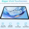 Android Tablet, 10 inch Android 15 Tablet with Octa-Core Processor, 12GB RAM 64GB ROM 2TB Expand, 1280x800 HD Touchscreen, GPS, WiFi 5, Dual Camera, BT5.0, 6000mAh, Widevine L1 (Black)