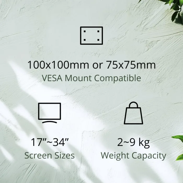 AOC AM400G Single Monitor Stand - Full Adjustable Monitor Desk Mount Swivel Vesa Bracket with C Clamp, Grommet Mounting Base for 17 to 34 Inch Computer Screens - Each Arm Holds 4.4 to 19.8lbs