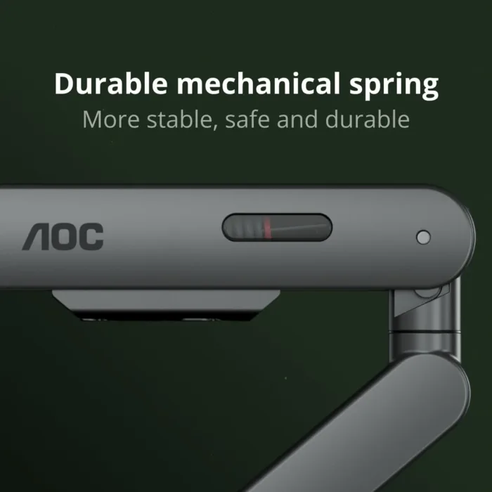 AOC AM400G Single Monitor Stand - Full Adjustable Monitor Desk Mount Swivel Vesa Bracket with C Clamp, Grommet Mounting Base for 17 to 34 Inch Computer Screens - Each Arm Holds 4.4 to 19.8lbs