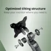 AOC AM400G Single Monitor Stand - Full Adjustable Monitor Desk Mount Swivel Vesa Bracket with C Clamp, Grommet Mounting Base for 17 to 34 Inch Computer Screens - Each Arm Holds 4.4 to 19.8lbs