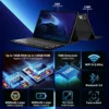 Android 14 Tablet with Keyboard，16GB RAM 128GB ROM 1TB Expand, 8000mAh Battery, 10.1 Inch Tablet with 13MP+8MP Camera/Bluetooth/GPS/WiFi/HD Display (Dark Gray)