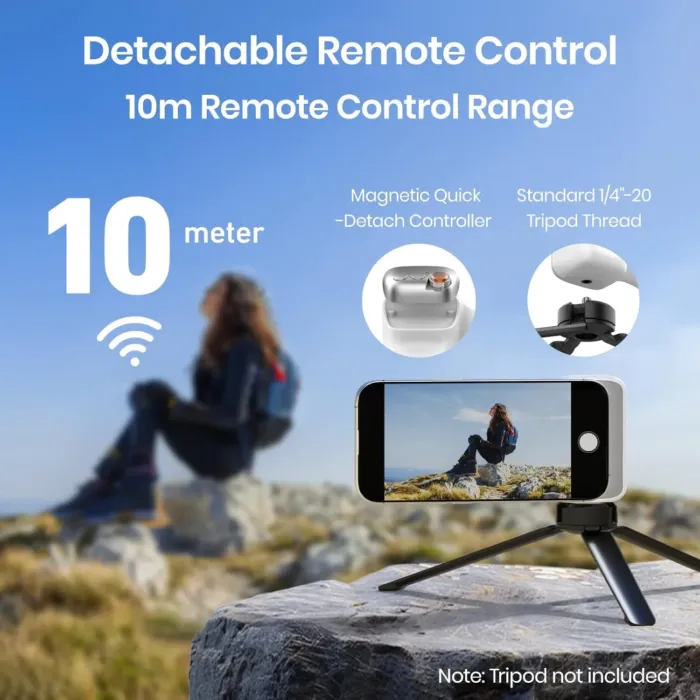 Magnetic Phone Camera Grip, Smartphone Shooting Holder Selfie Handle Snap with Wireless Shutter Button Remote for iPhone 16 15 14 13 12 Pro Max Android Cellphone Vlog Video Photography - Image 11