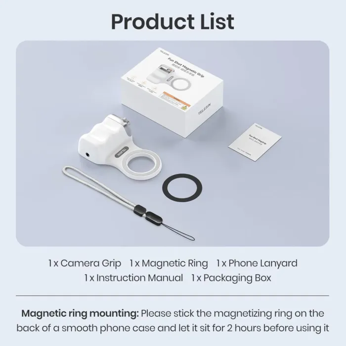 Magnetic Phone Camera Grip, Smartphone Shooting Holder Selfie Handle Snap with Wireless Shutter Button Remote for iPhone 16 15 14 13 12 Pro Max Android Cellphone Vlog Video Photography - Image 12