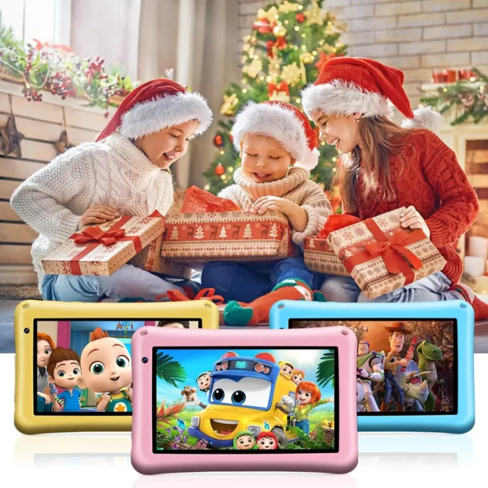 Kids Tablet 7 inch, Android 13, 8GB+64GB, Octa-Core Tablets, 5800mAh, Pre-Installed Kids Software, Parental Controls, with Drop Protection Case, WiFi Tablet, Dual Cameras (Pink) - Image 8