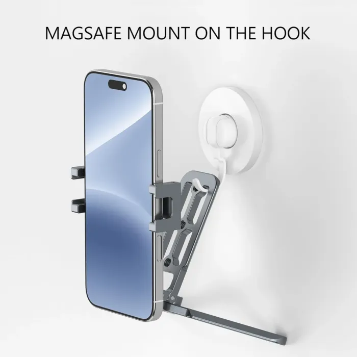 Phone Tripod Stand Foldable, PT-05 Pocket Cell Phone Tripod Mount Handle Smartphone Desk Stand Travel All in One Vlog Video Aluminium 2 Cold Shoe Small Size Lightweight Portable Stick - Image 9