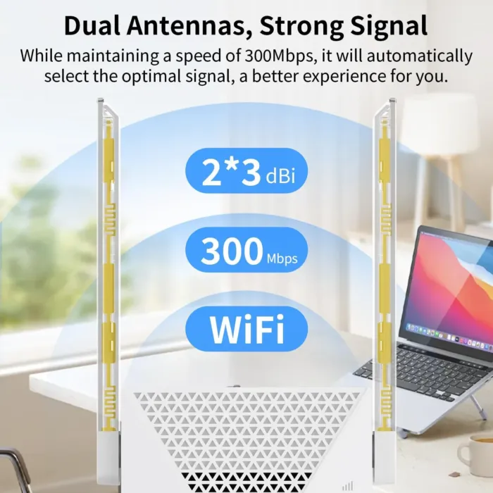 2025 Fastest WiFi Extender Signal Booster - Coverage Up to 9999 sq. ft, Easy Setup, Long Range WiFi Extender, Ethernet Port & Access Point, and Stable Internet Performance with 60+ Devices - Image 5