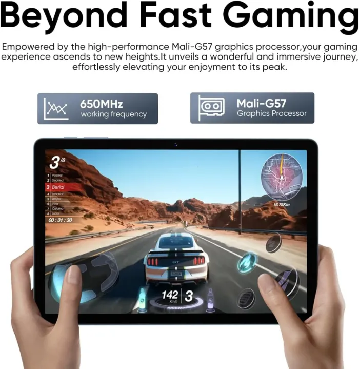 2025 Upgraded Android 14 Tablet 11inch, 12GB+128GB+512GB, Support Face Unlock,18W Fast Charging with 8000mAh Large Battery ,Dual WiFi6, Dual Camera,Octa-Core CPU, Bluetooth,HD Touchscreen Display - Image 5