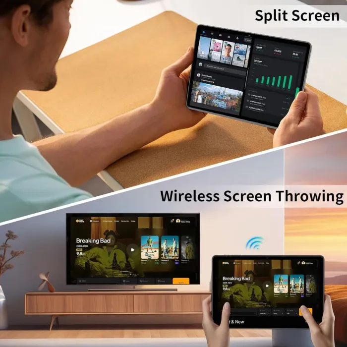 2025 Upgraded Android 14 Tablet 11inch, 12GB+128GB+512GB, Support Face Unlock,18W Fast Charging with 8000mAh Large Battery ,Dual WiFi6, Dual Camera,Octa-Core CPU, Bluetooth,HD Touchscreen Display - Image 9