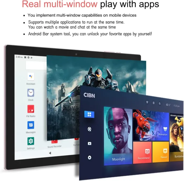 Android 14 Tablet 10 Inch Tablet, DDR4 8GB RAM 64GB Storage Tablets, Support 1TB Expand 2MP+8MP Dual Camera 10 IN Tab, WiFi6 Bluetooth 6000mAh Battery, 1280*800 10.1'' IPS HD Touch Screen Tableta. - Image 6