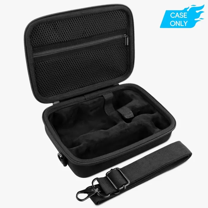 co2CREA Osmo Mobile 7P/7 Gimbal Stabilizer Hard Case - Waterproof Travel Storage Box with Custom Foam Insert & Mesh Pocket for DJI OM Mobile 7P Smartphone Gimbal, Accessories, Cables (Black Case) - Image 4