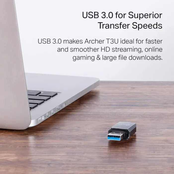TP-Link AC1300 USB WiFi Adapter(Archer T3U)- 2.4G/5G Dual Band Wireless Network Adapter for PC Desktop, MU-MIMO WiFi Dongle, USB 3.0, Supports Windows 11, 10, 8.1, 8, 7, XP/Mac OS X 10.9-10.14 - Image 7