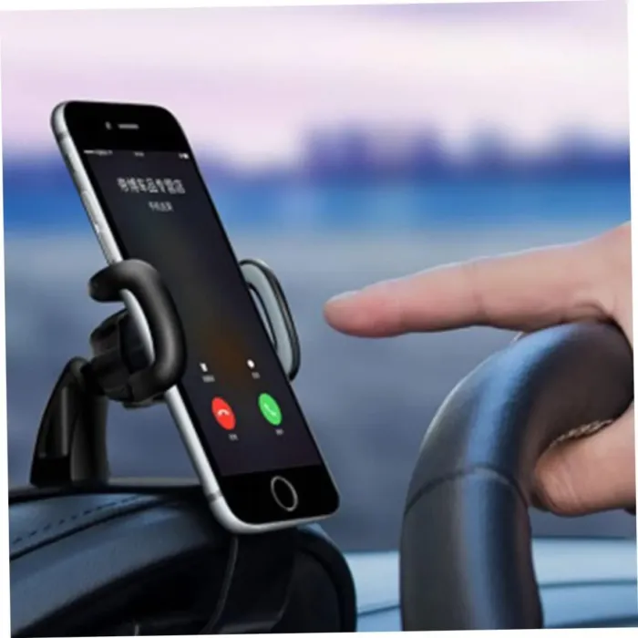 360Degree Car Phone Holder Snap Type Rotation Mobile Phone Bracket for Dashboard Easy Installation Compatible with All Smartphones - Image 4