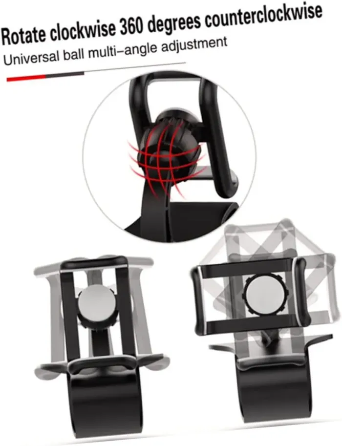 360Degree Car Phone Holder Snap Type Rotation Mobile Phone Bracket for Dashboard Easy Installation Compatible with All Smartphones - Image 6
