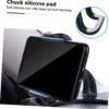 360Degree Car Phone Holder Snap Type Rotation Mobile Phone Bracket for Dashboard Easy Installation Compatible with All Smartphones