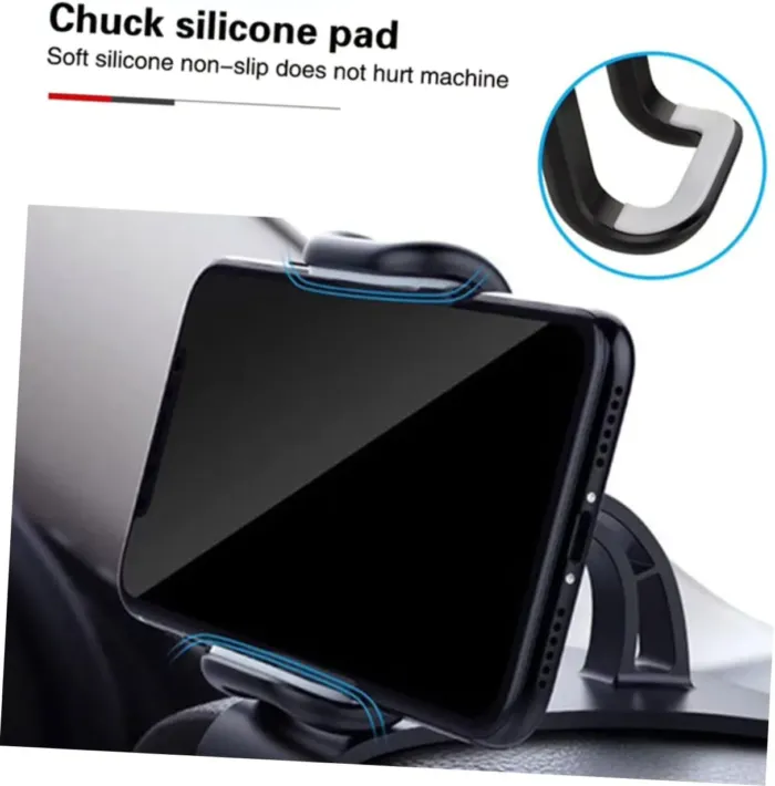 360Degree Car Phone Holder Snap Type Rotation Mobile Phone Bracket for Dashboard Easy Installation Compatible with All Smartphones - Image 7