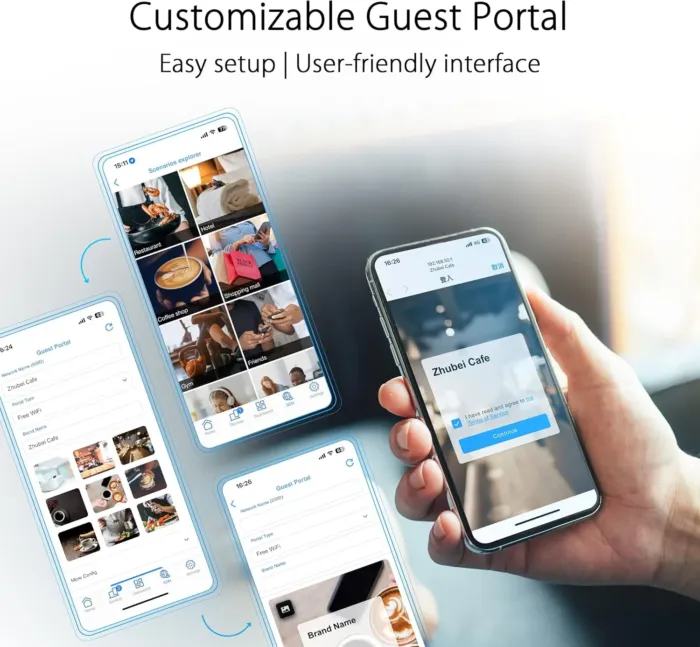 ASUS ExpertWiFi EBR63 AX3000 WiFi 6 Business Router - Custom Guest Portal & SDN, Easy Setup & Remote Management, Scalable with ExpertWiFi AIMesh, Free Commercial-Grade Security, VPN, VLAN - Image 4