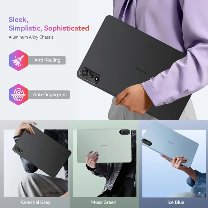 Blackview Android 15 Tablet Mega2 2025, 12 inch Android Tablet with FHD+2K Display, 24GB RAM + 256GB ROM, 9000mAh, Pen &Case, Octa-core Unisoc T615, Widevine L1, Google GMS, Gray - Image 10