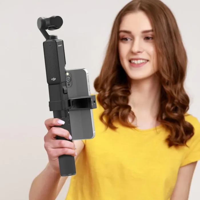 Smatree Charging Base of DP20 Power Bank and Phone Holder Expansion Set with Convertable Knob Only Compatible for DJI Osmo Pocket 3(Not fit with Pocket 2/1!) - Image 9