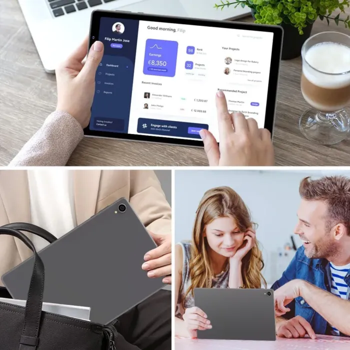 10.1“ Tablet, 2025 Latest Android 14 with Octa-Core Processor, 8GB&64GB Storage(Expand to 512GB), Dual Camera, G-Sensor, WiFi 6&Bth 5, 5000mAh Battery - Image 8