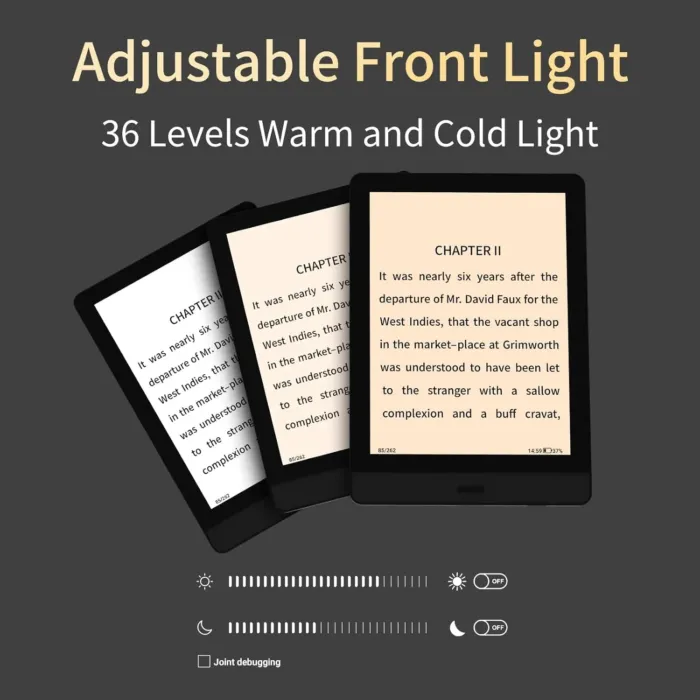Bigme ePaper Tablet eBook Reader 32GB 6 Inch Black and White Display, Brightness Adjustment,Page Turn Button - Image 7