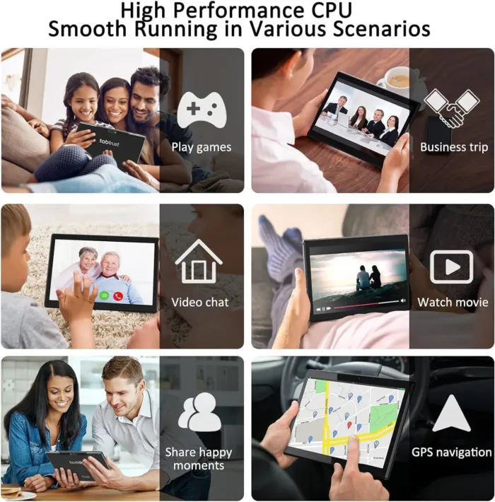 2025 Android Tablet, 10.5 Inch Android 14 Tablet Octa-Core, 12GB RAM+64GB ROM 1TB Expand, 2+8MP Camera, BT5, Tablets PC 2.4/5G WiFi 6,1080 IPS FHD Screen, Tablets Android Gifts for Men Women - Image 7