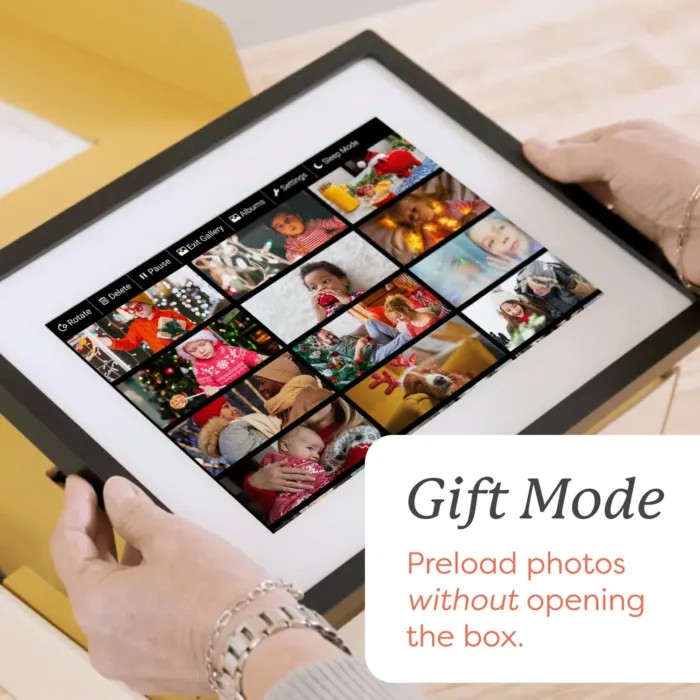 Skylight Frame – WiFi Digital Picture Frame Customer Support, Touch Screen Digital Photo Frame with Easy Setup, Photo Gifts for Parents and Grandparents - 10 Inch Black - Image 3
