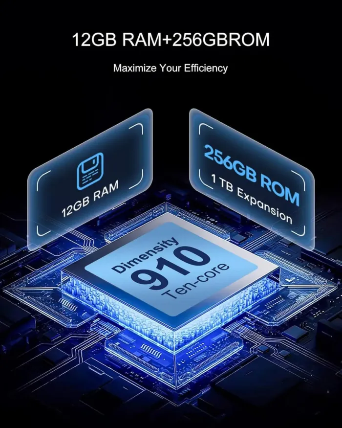 I17 Pro Max Smartphone Unlocked 5G,Android 15 Cell Phone 12GB+256GB/1TB Expandable,6.8 Inch Screen 7800mAh Battery 108MP Camera Dual SIM Phone NFC/GPS/Face ID/Fingerprint Unlock - Image 4