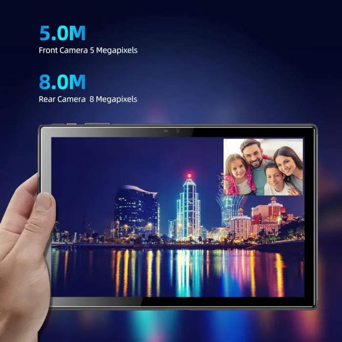 BYYBUO A10_L 10.1 inch Tablet, 4GB RAM 64GB ROM | Android 13 Tablets, Quad-Core Processor, 5000mAh Battery, 1280x800 IPS HD Touchscreen, 5MP+8MP Camera, Bluetooth, WiFi, Grey - Image 4