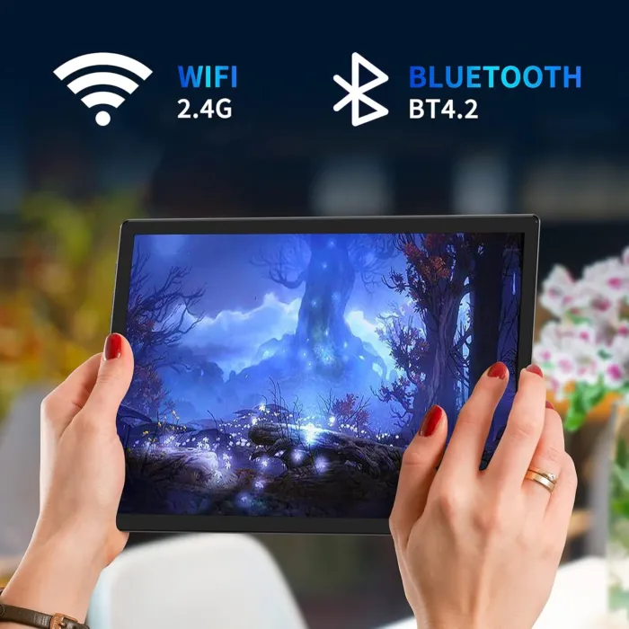 BYYBUO A10_L 10.1 inch Tablet, 4GB RAM 64GB ROM | Android 13 Tablets, Quad-Core Processor, 5000mAh Battery, 1280x800 IPS HD Touchscreen, 5MP+8MP Camera, Bluetooth, WiFi, Grey - Image 8