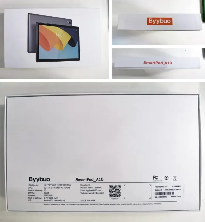 BYYBUO A10_L 10.1 inch Tablet, 4GB RAM 64GB ROM | Android 13 Tablets, Quad-Core Processor, 5000mAh Battery, 1280x800 IPS HD Touchscreen, 5MP+8MP Camera, Bluetooth, WiFi, Grey - Image 9