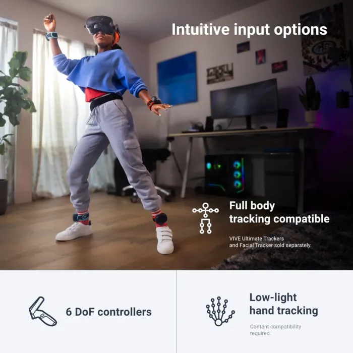 HTC Vive Focus Vision — Mixed Reality and PC VR Headset + Controllers — Consumer Edition - Image 8