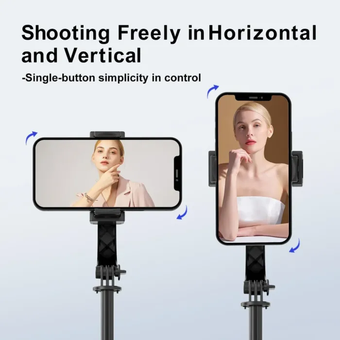 Gimbal Stabilizer for Smartphone, Phone Gimbal with Remote 1-Axis Auto Balance Selfie Stick Phone Stabilizer for Video Recording Group Selfies Live Streaming Compatible with iPhone/Android - Image 3