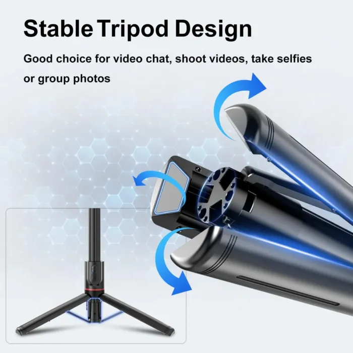 Gimbal Stabilizer for Smartphone, Phone Gimbal with Remote 1-Axis Auto Balance Selfie Stick Phone Stabilizer for Video Recording Group Selfies Live Streaming Compatible with iPhone/Android - Image 7