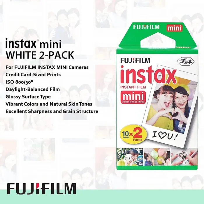 Fujifilm Instax Mini Link 3 Smartphone Printer Sage Green + Fuji Film Value Pack (20 Sheets)+ Shutter Accessories Bundle, Incl. Protective Case, 20 Sticker Frames, USB Type C Cable - Image 3