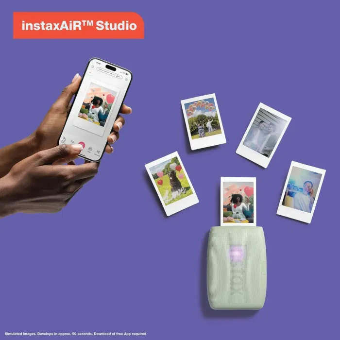 Fujifilm Instax Mini Link 3 Smartphone Printer Sage Green + Fuji Film Value Pack (20 Sheets)+ Shutter Accessories Bundle, Incl. Protective Case, 20 Sticker Frames, USB Type C Cable - Image 6