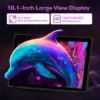 2025 Android 13 Tablets,10.1-inch Tablet with 128GB ROM,19GB RAM,1TB Expand, 2.0GHz CPU, 1920*1200 Incell screen, 8000mAh, 8+13MP WiFi BT5.0 GPS Android Tablet with Keyboard and Mouse - Black