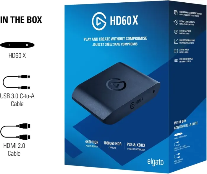 Elgato HD60 X - Stream and Record in 1080p60 HDR10 or 4K30 with Ultra-low Latency on PS5/Pro, PS4/Pro, Xbox Series X/S, Xbox One X/S, in OBS and More, Works with PC and Mac - Image 11