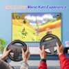 2025 Steering Wheels for Nintendo Switch 2, Racing Wheel for Mario Kart World & 8 Deluxe, Joycon 2 Accessories