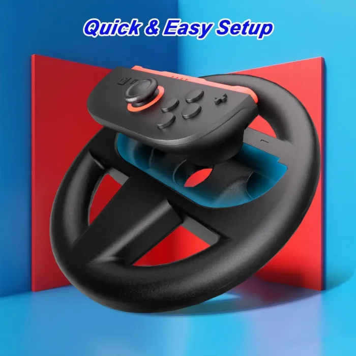 2025 Steering Wheels for Nintendo Switch 2, Racing Wheel for Mario Kart World & 8 Deluxe, Joycon 2 Accessories