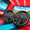 2025 Steering Wheels for Nintendo Switch 2, Racing Wheel for Mario Kart World & 8 Deluxe, Joycon 2 Accessories