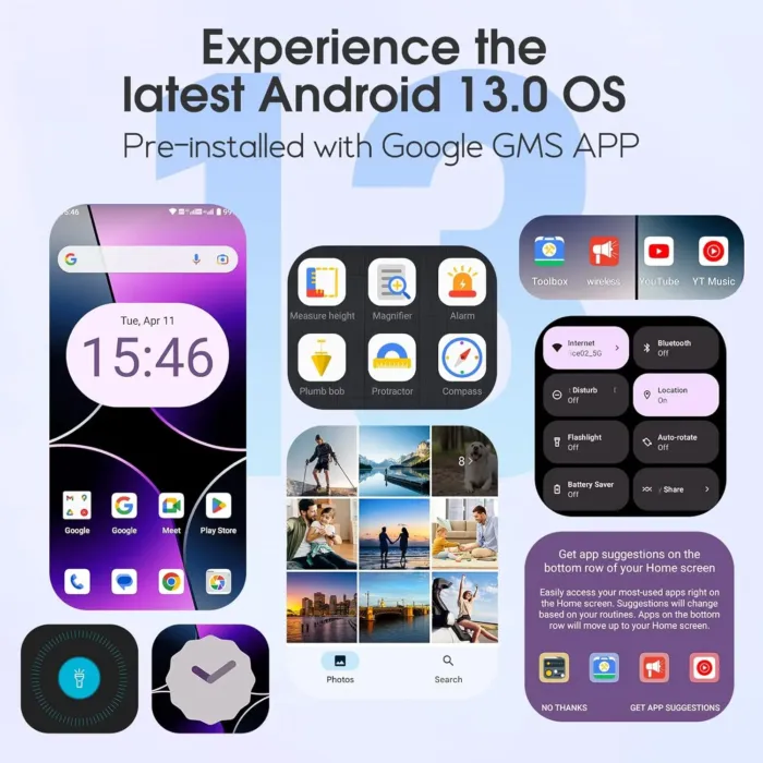 Ulefone Note 16 Pro (12GB+128GB) Unlocked Smartphone, Android 13 Cell Phone, 50MP Main Camera, 6.52” HD+ Waterdrop Screen, 8-Core Processor, 4400mAh, Dual 4G Unlocked Mobile Phone -Purple NFC Version - Image 5