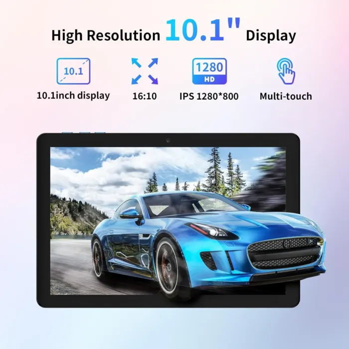 AWOW 10 inch Android 14 Tablet: 2025 8-Core CPU 8GB RAM 64GB ROM 1TB Expandable Widevine L1 Android Tablet 7000mAh Battery OTG IPS Face Recognition, Metal Body + Stand Case - Image 6