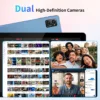 AWOW 10 inch Android 14 Tablet: 2025 8-Core CPU 8GB RAM 64GB ROM 1TB Expandable Widevine L1 Android Tablet 7000mAh Battery OTG IPS Face Recognition, Metal Body + Stand Case