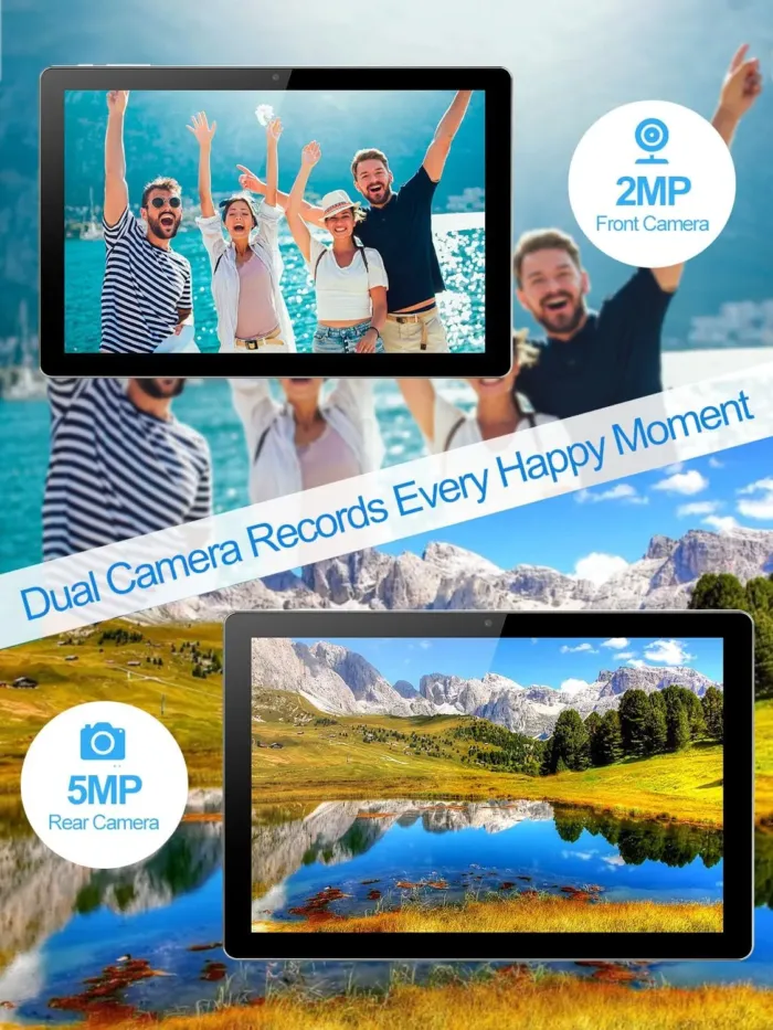 Android Tablet 10 Inch, 6GB (2+4 Expand) RAM 32GB ROM & 512GB Expandable Android 12 Tablet, 1280x800 IPS HD Touch Screen Tablets, 2+5Mp Dual Camera, WiFi 6, BT5.2, 6000Mah Long Lasting Battery - Image 5